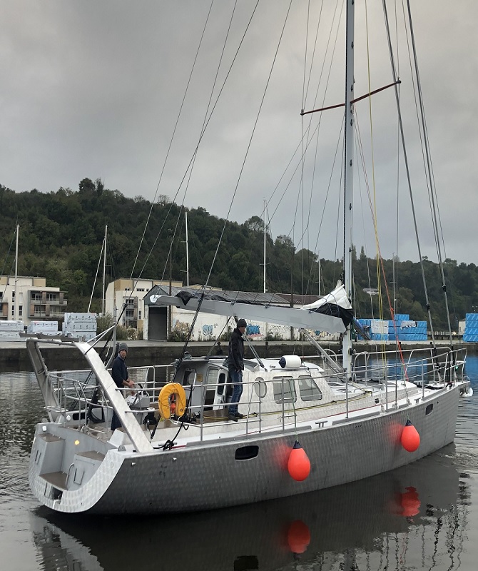 Pilot house for Explorer 50 expedition aluminum yacht