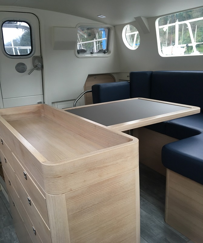 Pilot house for Explorer 50 expedition aluminum yacht