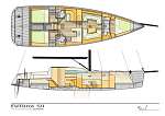 Futuna 50 - Aluminum composite sail yacht interior plans
