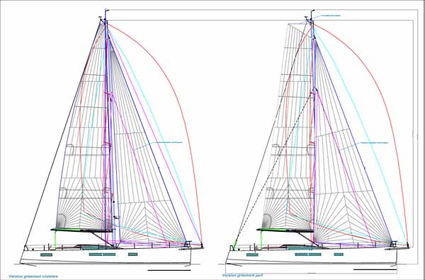 Futuna 64 - Aluminum composite sail yacht - sail plan