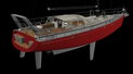 Aluminum sailboat 3D images