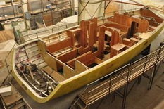 aluminum hull with joinery work