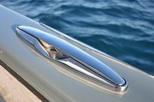 retractable cleats for aluminum composite super yacht