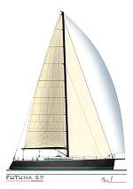 Futuna 57 - plan de voilure yacht  aluminium composite